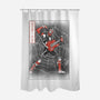 Punk Webslinger Sumi-E-None-Polyester-Shower Curtain-Astrobot Invention