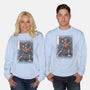 Punk Webslinger Sumi-E-Unisex-Crew Neck-Sweatshirt-Astrobot Invention
