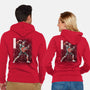 Punk Webslinger Sumi-E-Unisex-Zip-Up-Sweatshirt-Astrobot Invention