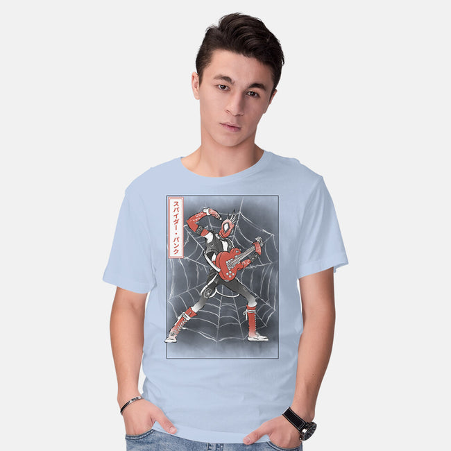 Punk Webslinger Sumi-E-Mens-Basic-Tee-Astrobot Invention
