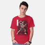 Punk Webslinger Sumi-E-Mens-Basic-Tee-Astrobot Invention