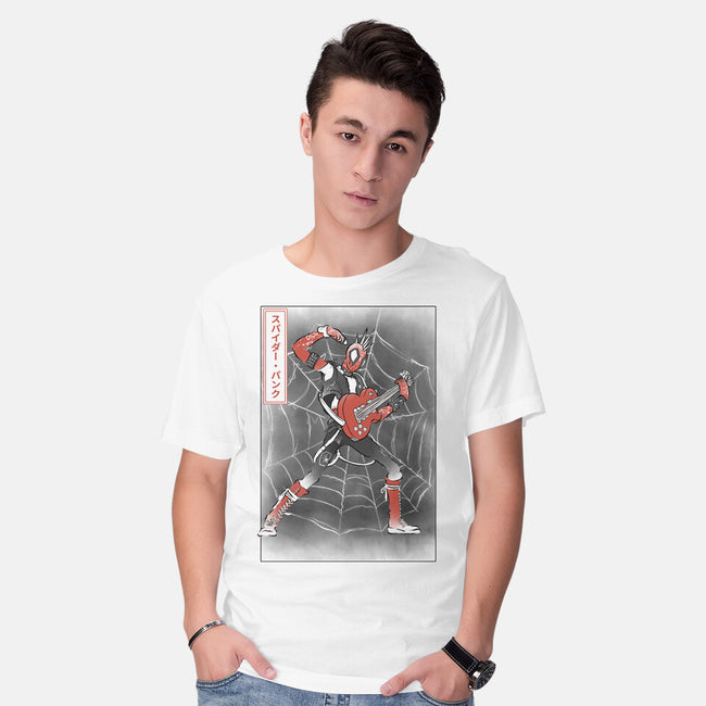 Punk Webslinger Sumi-E-Mens-Basic-Tee-Astrobot Invention