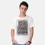 Punk Webslinger Sumi-E-Mens-Basic-Tee-Astrobot Invention