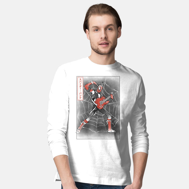 Punk Webslinger Sumi-E-Mens-Long Sleeved-Tee-Astrobot Invention
