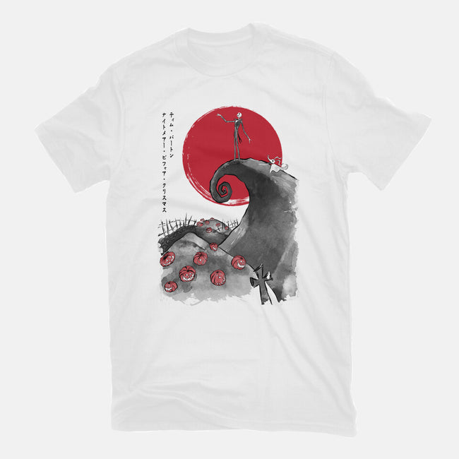 The Pumpkin King Sumi-e-Mens-Basic-Tee-DrMonekers