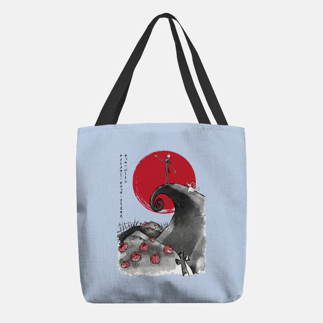 The Pumpkin King Sumi-e-None-Basic Tote-Bag-DrMonekers
