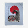 The Pumpkin King Sumi-e-None-Fleece-Blanket-DrMonekers