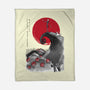 The Pumpkin King Sumi-e-None-Fleece-Blanket-DrMonekers