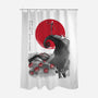 The Pumpkin King Sumi-e-None-Polyester-Shower Curtain-DrMonekers