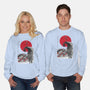 The Pumpkin King Sumi-e-Unisex-Crew Neck-Sweatshirt-DrMonekers