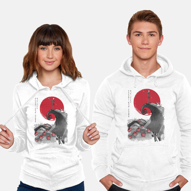 The Pumpkin King Sumi-e-Unisex-Pullover-Sweatshirt-DrMonekers