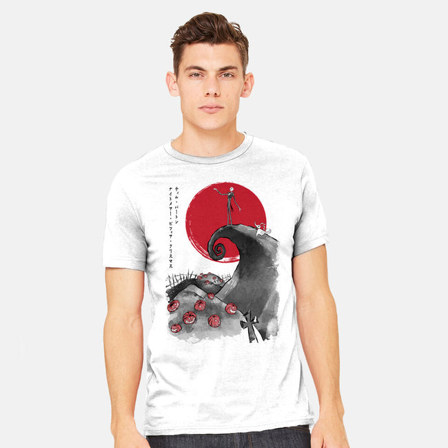 The Pumpkin King Sumi-e-Mens-Heavyweight-Tee-DrMonekers