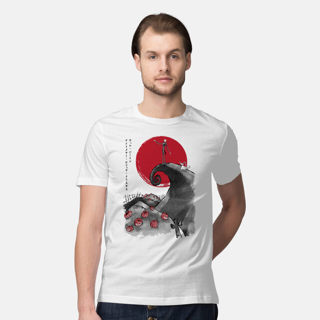 The Pumpkin King Sumi-e-Mens-Premium-Tee-DrMonekers