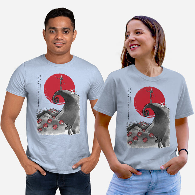 The Pumpkin King Sumi-e-Unisex-Basic-Tee-DrMonekers