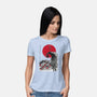 The Pumpkin King Sumi-e-Womens-Basic-Tee-DrMonekers