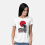 The Pumpkin King Sumi-e-Womens-Basic-Tee-DrMonekers
