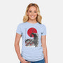The Pumpkin King Sumi-e-Womens-Fitted-Tee-DrMonekers