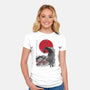 The Pumpkin King Sumi-e-Womens-Fitted-Tee-DrMonekers