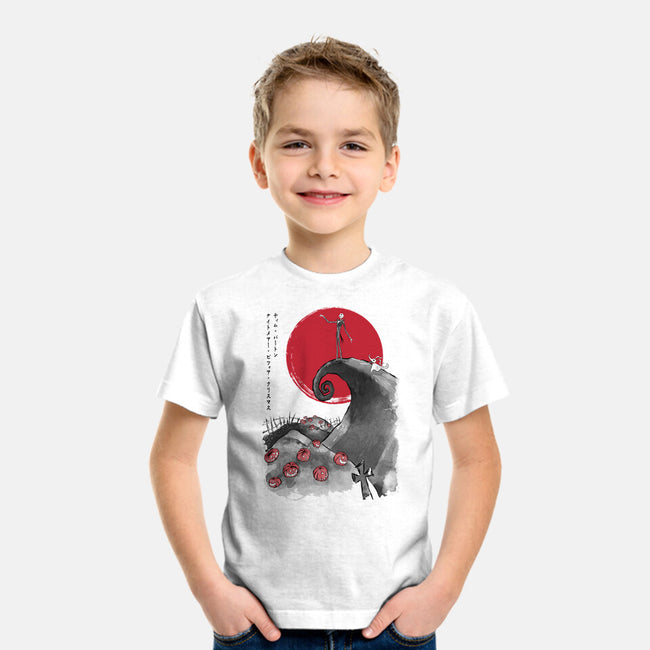 The Pumpkin King Sumi-e-Youth-Basic-Tee-DrMonekers