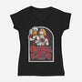 Grayskull Castle Brewery-Womens-V-Neck-Tee-CarloJ1956