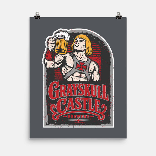 Grayskull Castle Brewery-None-Matte-Poster-CarloJ1956