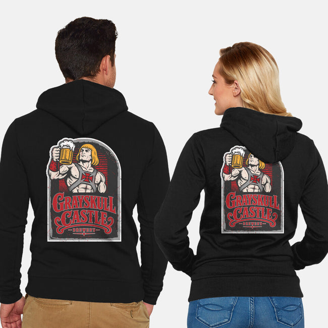 Grayskull Castle Brewery-Unisex-Zip-Up-Sweatshirt-CarloJ1956