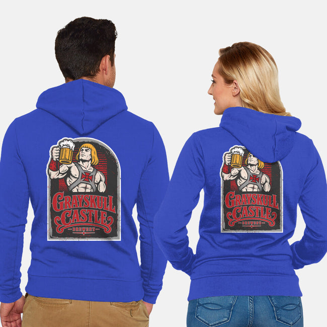 Grayskull Castle Brewery-Unisex-Zip-Up-Sweatshirt-CarloJ1956