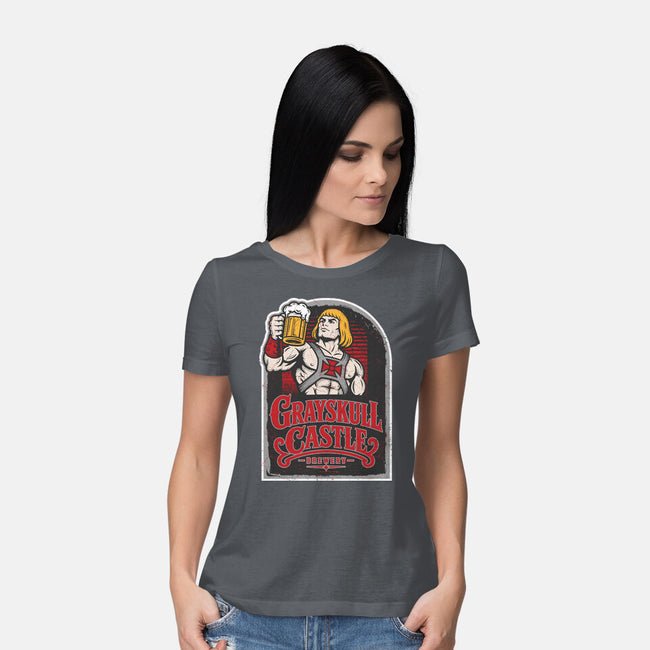 Grayskull Castle Brewery-Womens-Basic-Tee-CarloJ1956