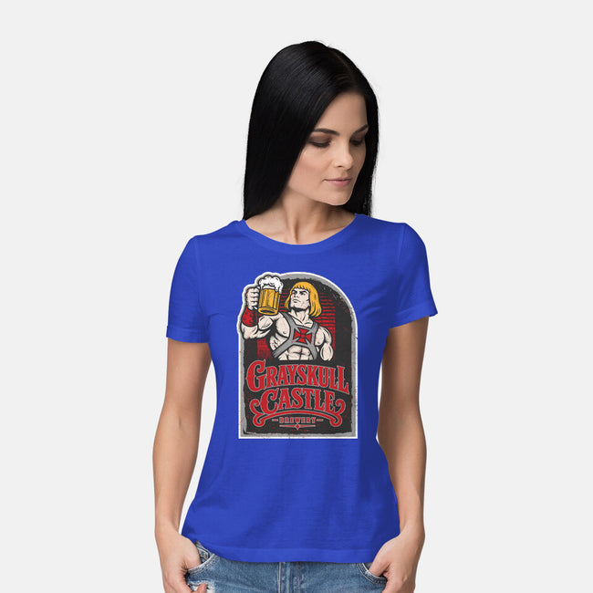 Grayskull Castle Brewery-Womens-Basic-Tee-CarloJ1956