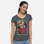 Grayskull Castle Brewery-Womens-V-Neck-Tee-CarloJ1956