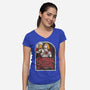 Grayskull Castle Brewery-Womens-V-Neck-Tee-CarloJ1956