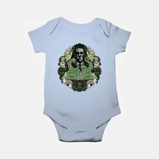 Summon The Creature-Baby-Basic-Onesie-glitchygorilla
