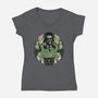 Summon The Creature-Womens-V-Neck-Tee-glitchygorilla