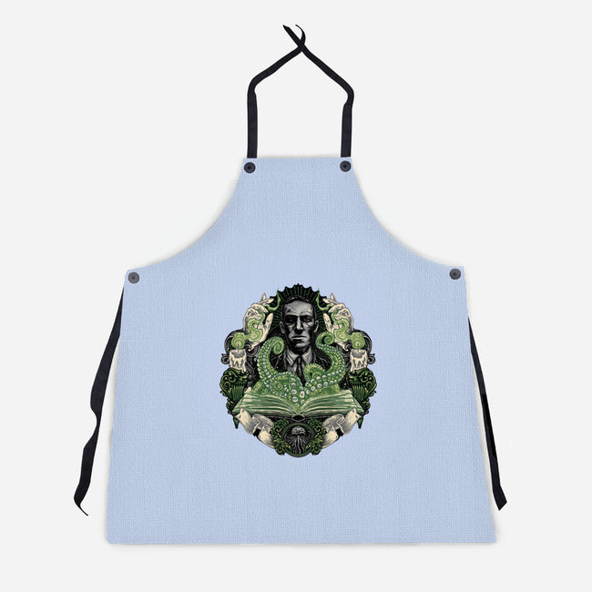 Summon The Creature-Unisex-Kitchen-Apron-glitchygorilla