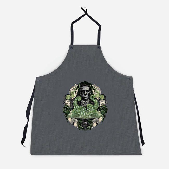 Summon The Creature-Unisex-Kitchen-Apron-glitchygorilla