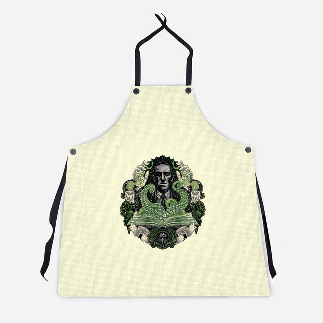 Summon The Creature-Unisex-Kitchen-Apron-glitchygorilla