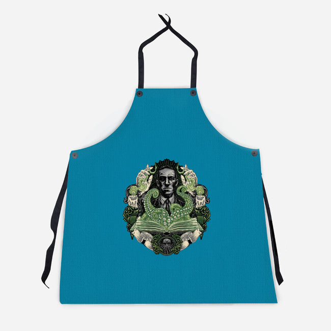 Summon The Creature-Unisex-Kitchen-Apron-glitchygorilla