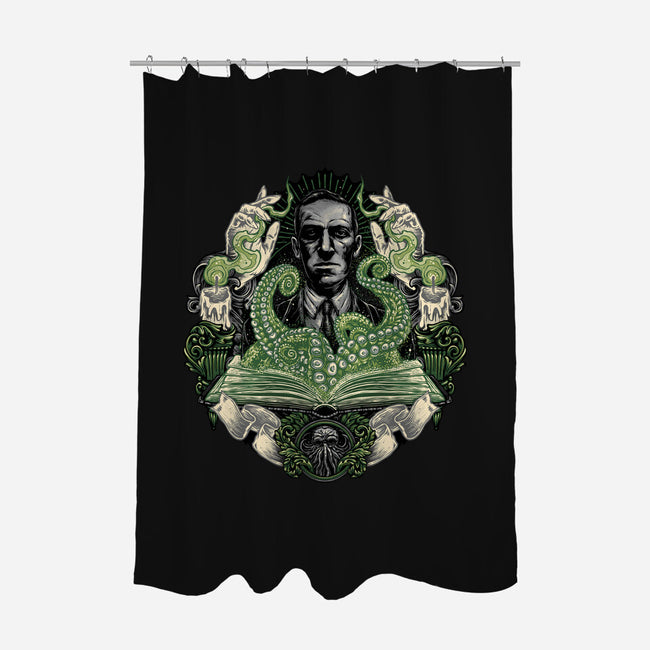 Summon The Creature-None-Polyester-Shower Curtain-glitchygorilla
