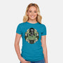 Summon The Creature-Womens-Fitted-Tee-glitchygorilla