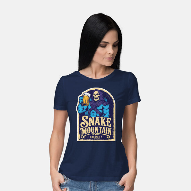 Snake Mountain Brewery-Womens-Basic-Tee-CarloJ1956
