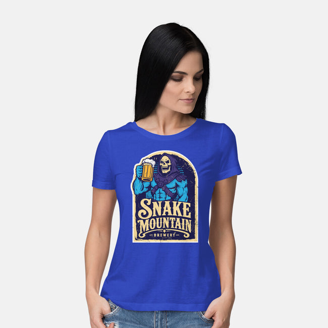 Snake Mountain Brewery-Womens-Basic-Tee-CarloJ1956