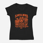 Santa Mira California-Womens-V-Neck-Tee-CarloJ1956