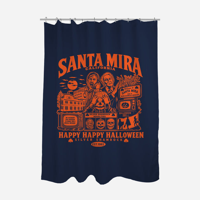 Santa Mira California-None-Polyester-Shower Curtain-CarloJ1956