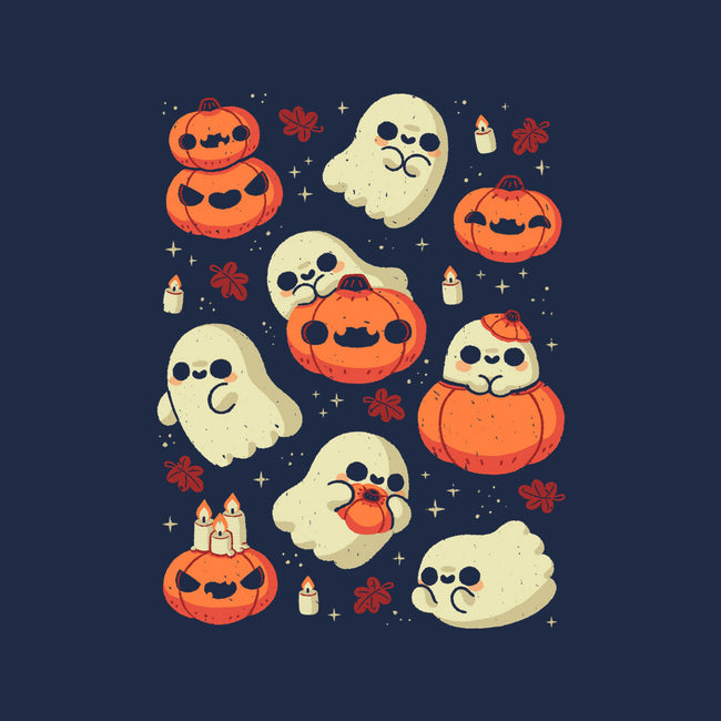 Cute Ghost With Halloween Pumpkin-None-Drawstring-Bag-xMorfina