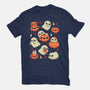 Cute Ghost With Halloween Pumpkin-Youth-Basic-Tee-xMorfina