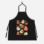 Cute Ghost With Halloween Pumpkin-Unisex-Kitchen-Apron-xMorfina