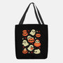 Cute Ghost With Halloween Pumpkin-None-Basic Tote-Bag-xMorfina