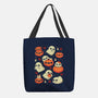 Cute Ghost With Halloween Pumpkin-None-Basic Tote-Bag-xMorfina