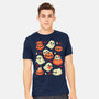 Cute Ghost With Halloween Pumpkin-Mens-Heavyweight-Tee-xMorfina