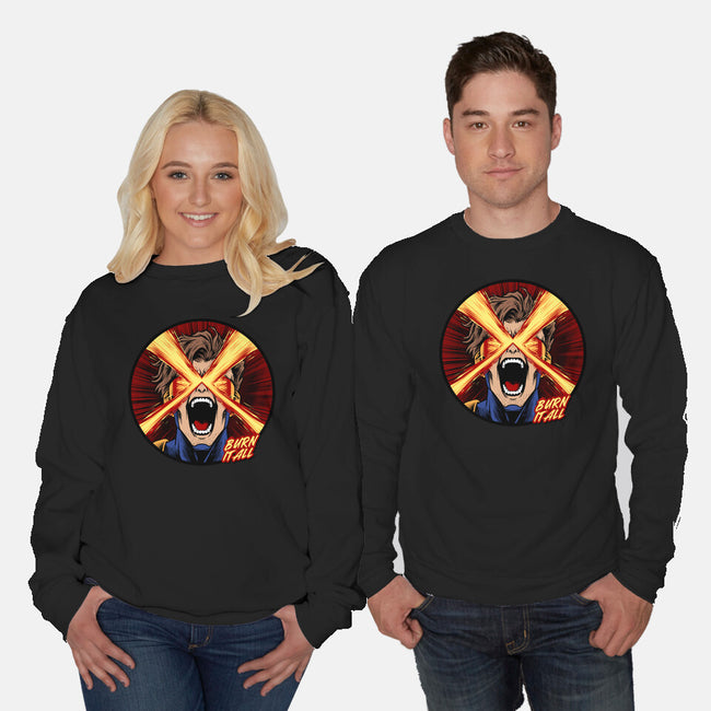 Eye Of Destruction-Unisex-Crew Neck-Sweatshirt-spoilerinc
